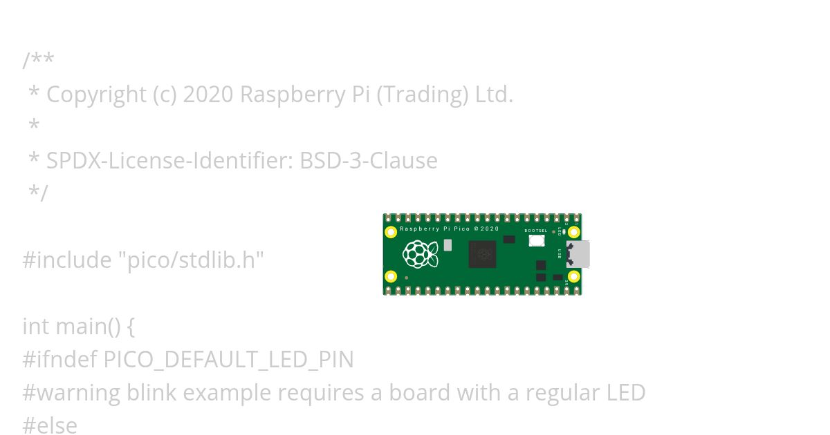 Pi Pico template  simulation