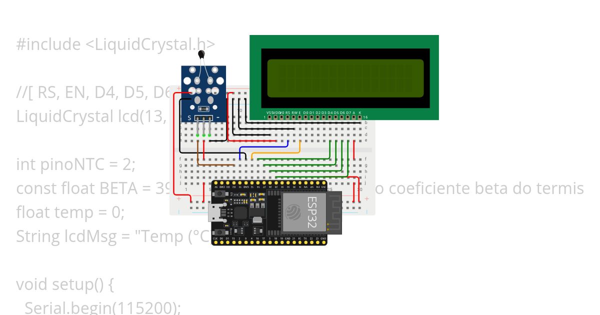 Exemplo NTC com LCD 16x2 Copy simulation