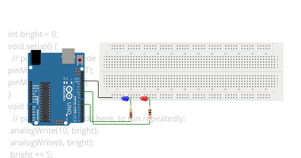 Led Bulb Fade in/Fade out simulation