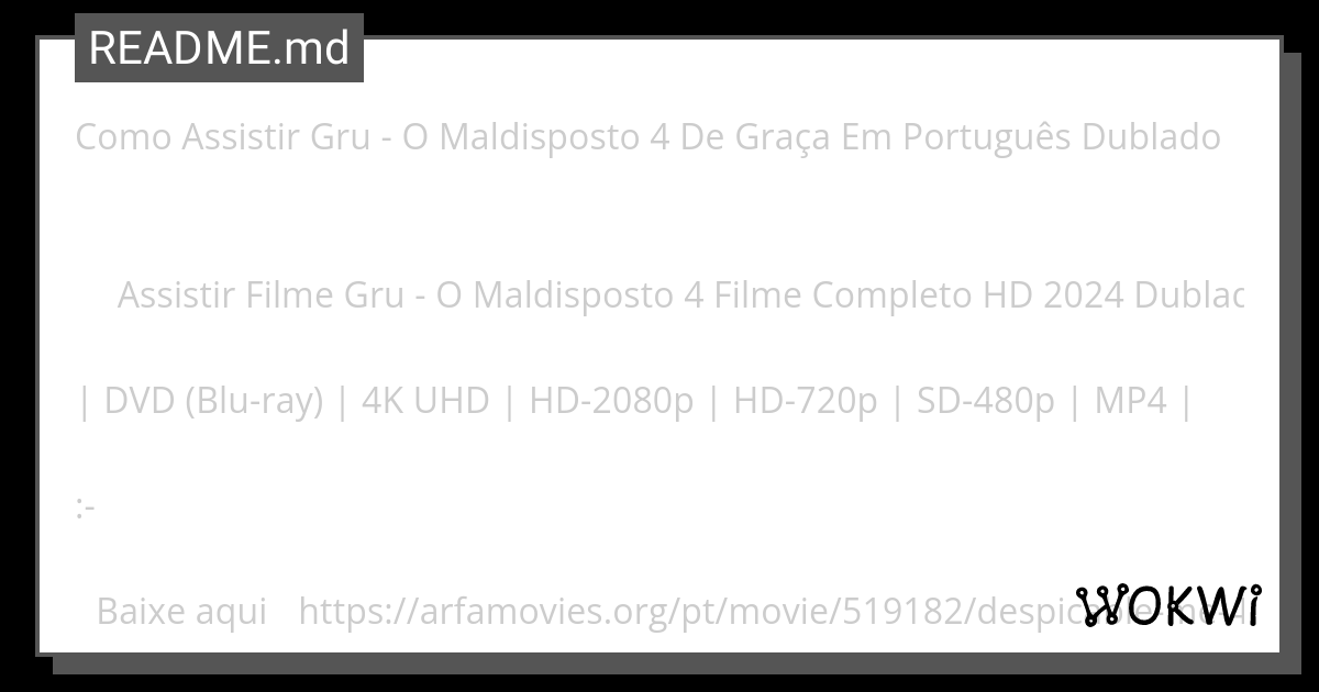 Como Assistir Gru - O Maldisposto 4 De Graça Em Português Dublado - Wokwi ESP32, STM32, Arduino Simulator thumbnail