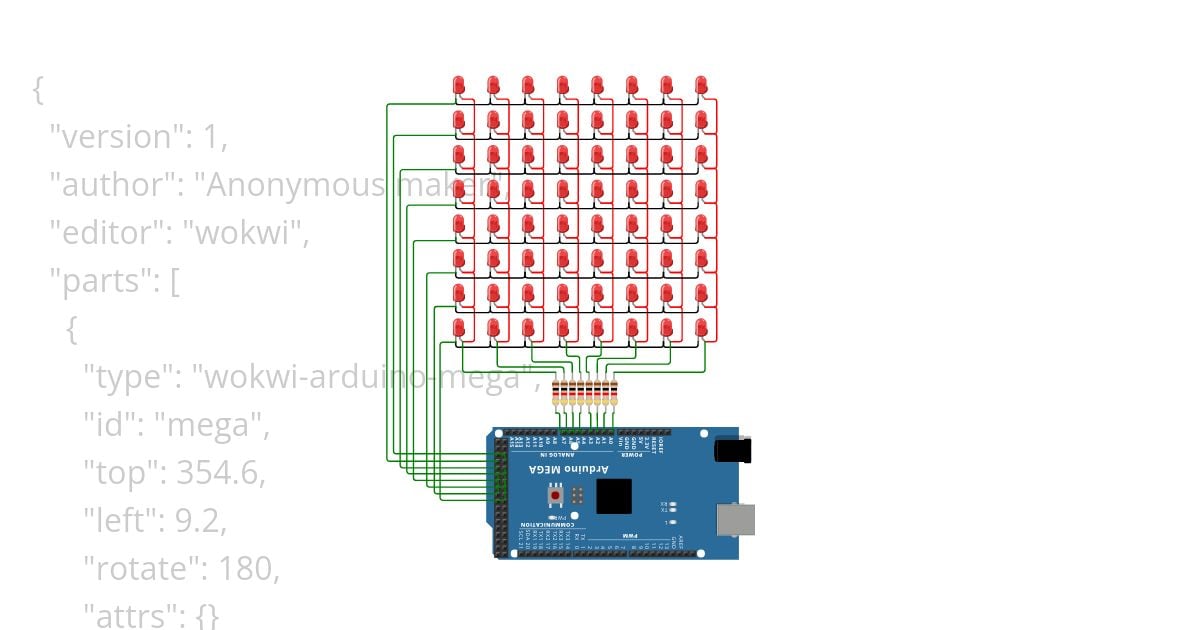 dot matrix simulation