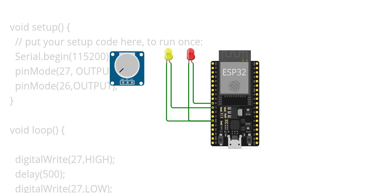 LED BLINKER simulation
