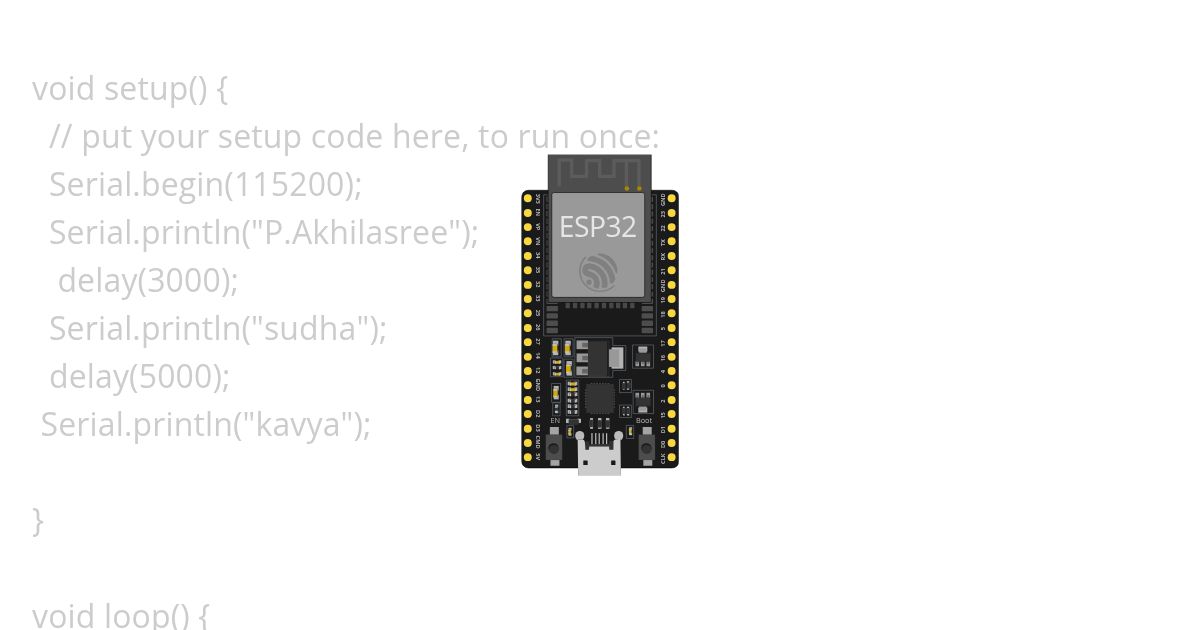 printing my name simulation