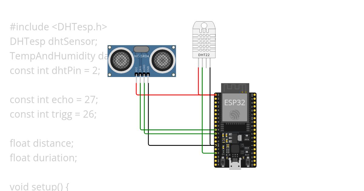 humidity and ultrasonic  simulation