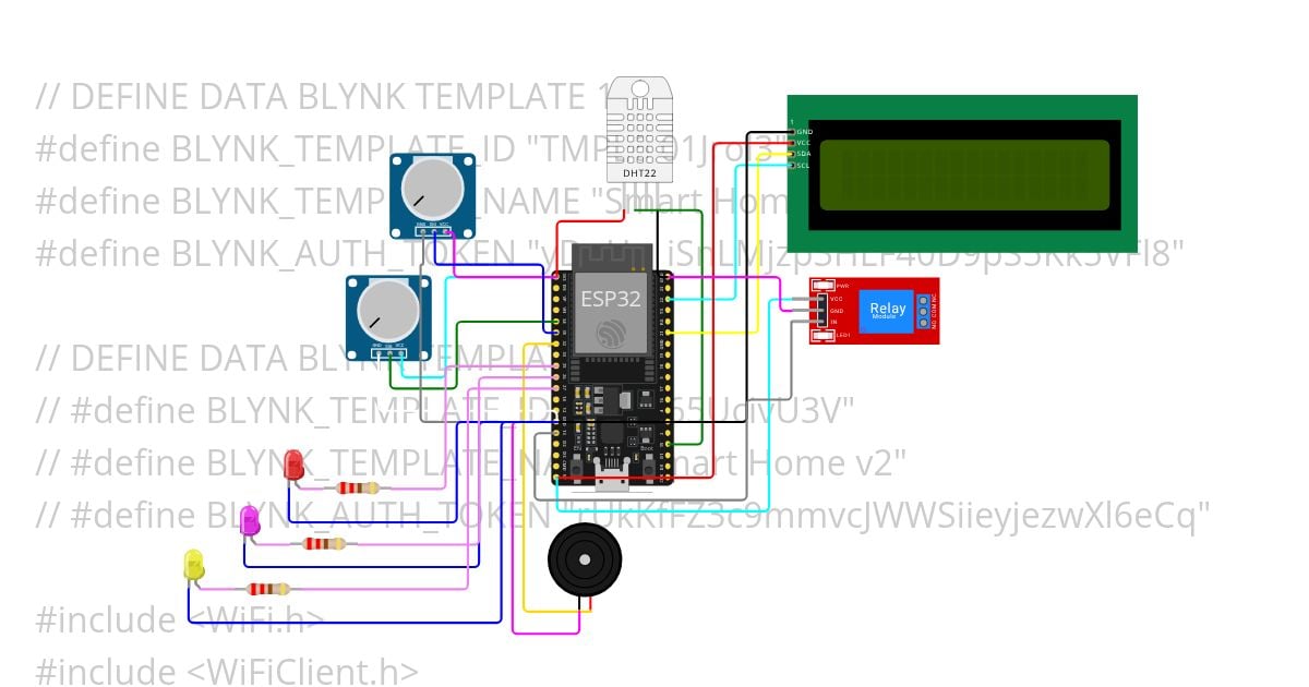Proyek Smart Home Menggunakan Wokwi dan Blynk Copy (2) simulation