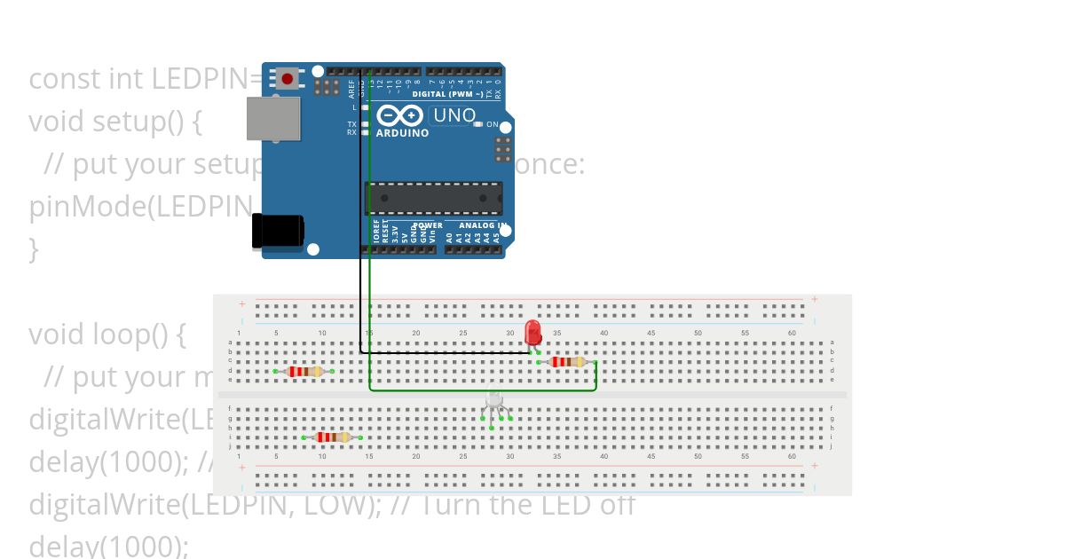 Project_1_LED_Blinking simulation