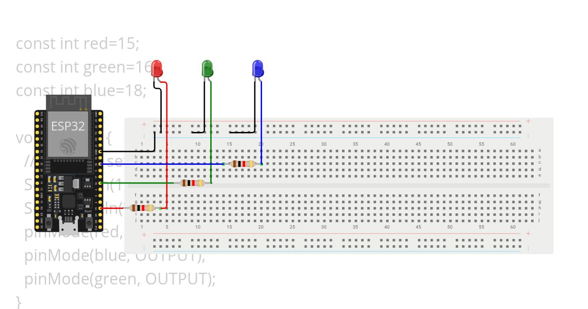 ESP32-3-LED simulation