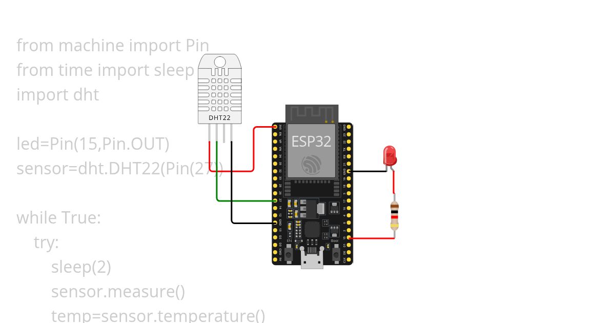 DHT22-Micropython simulation