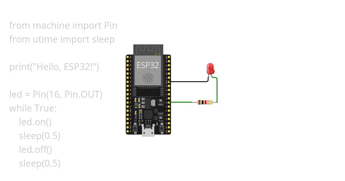 ESP32LED_Python  simulation