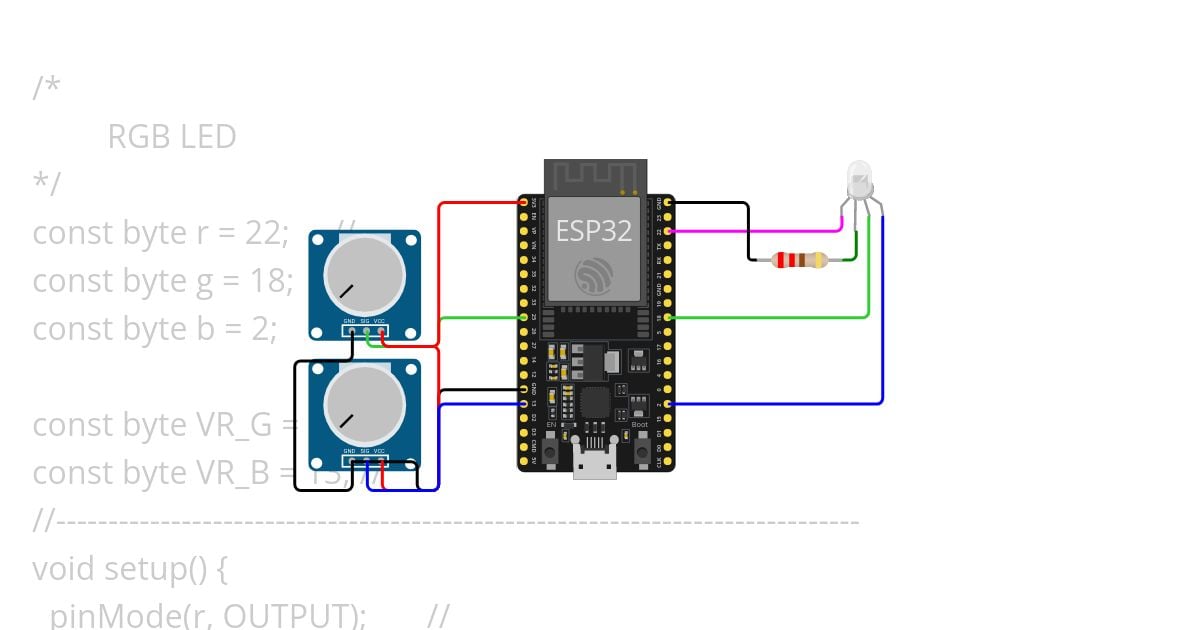 ESP32_RGB_LED_ForLoop simulation