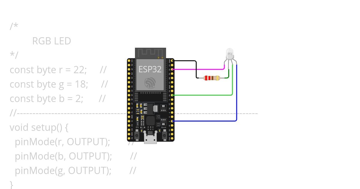 ESP32_RGB_Ranbow simulation