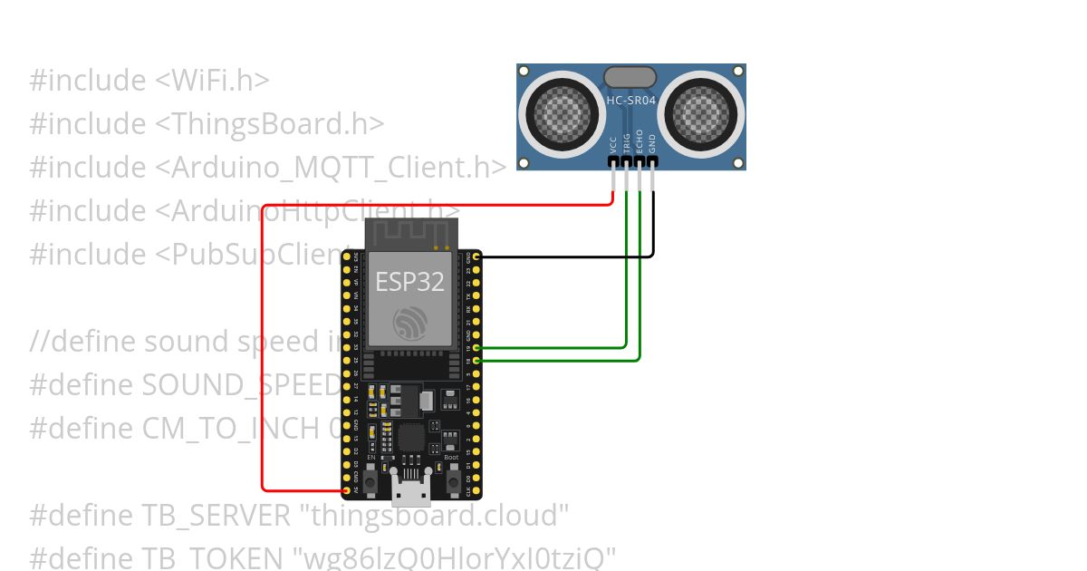 THingsBordUltrasonic simulation