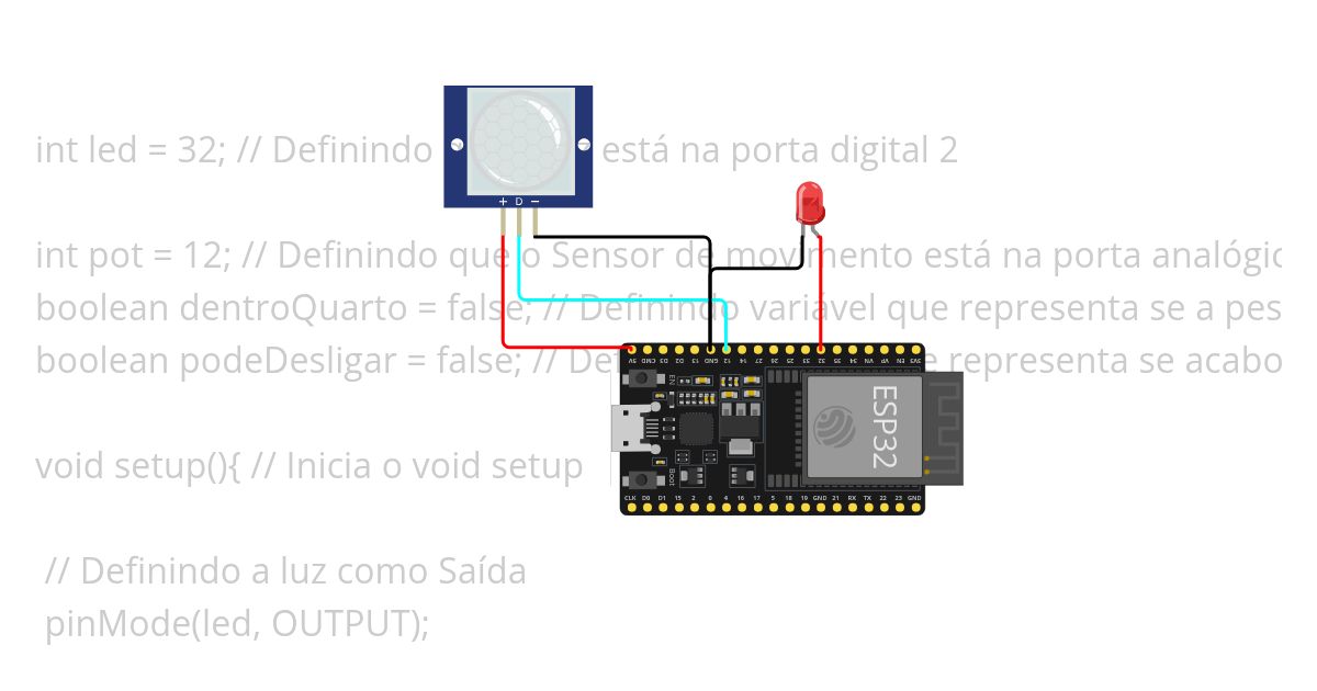 Iluminação Automática esp32 simulation
