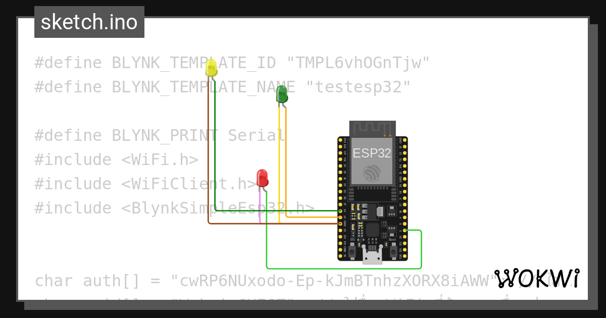Ledesp32 wokwi esp32 stm32 arduino simulator