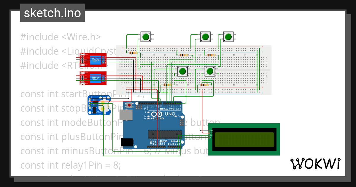 2 relay - Wokwi ESP32, STM32, Arduino Simulator