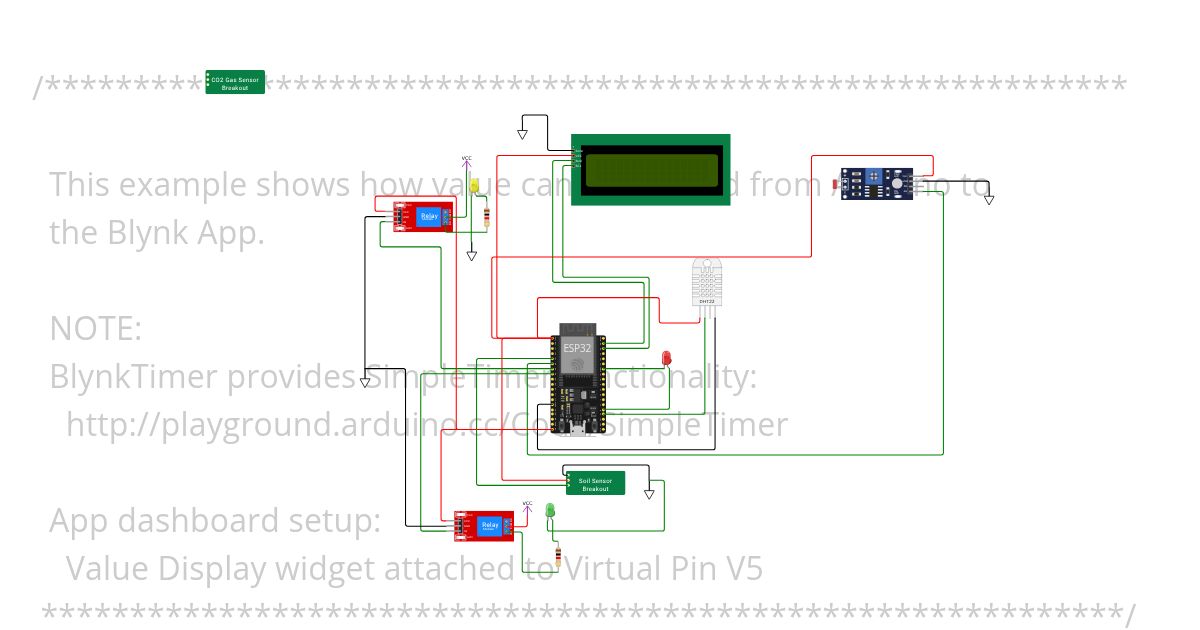 Project 1 - Blynk Connectivity Test simulation