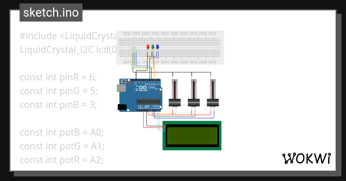 RGB LED - Wokwi ESP32, STM32, Arduino Simulator