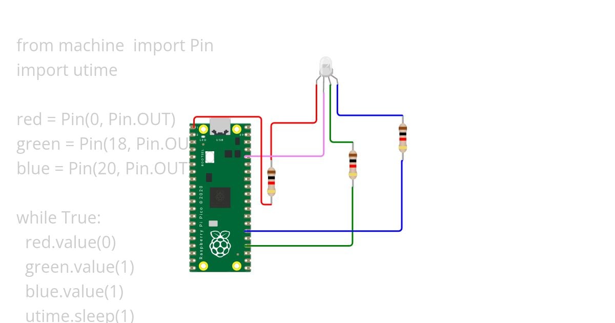 RGB LED   simulation