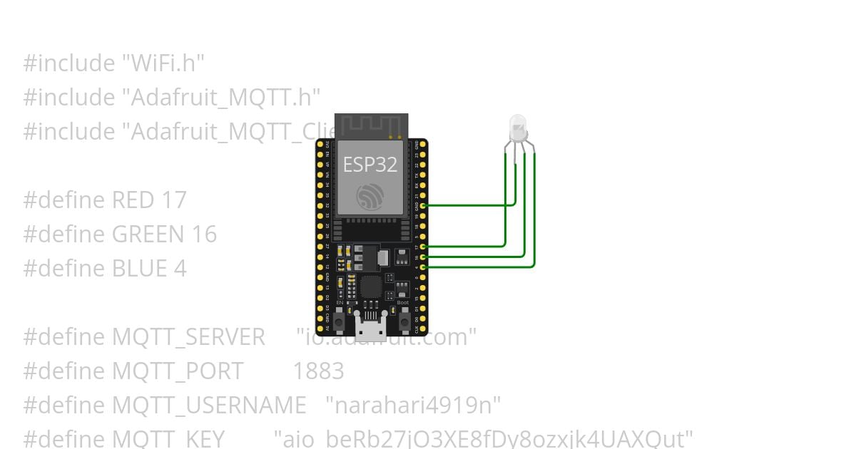 esp32_ mqtt_RGBLED_Control  simulation