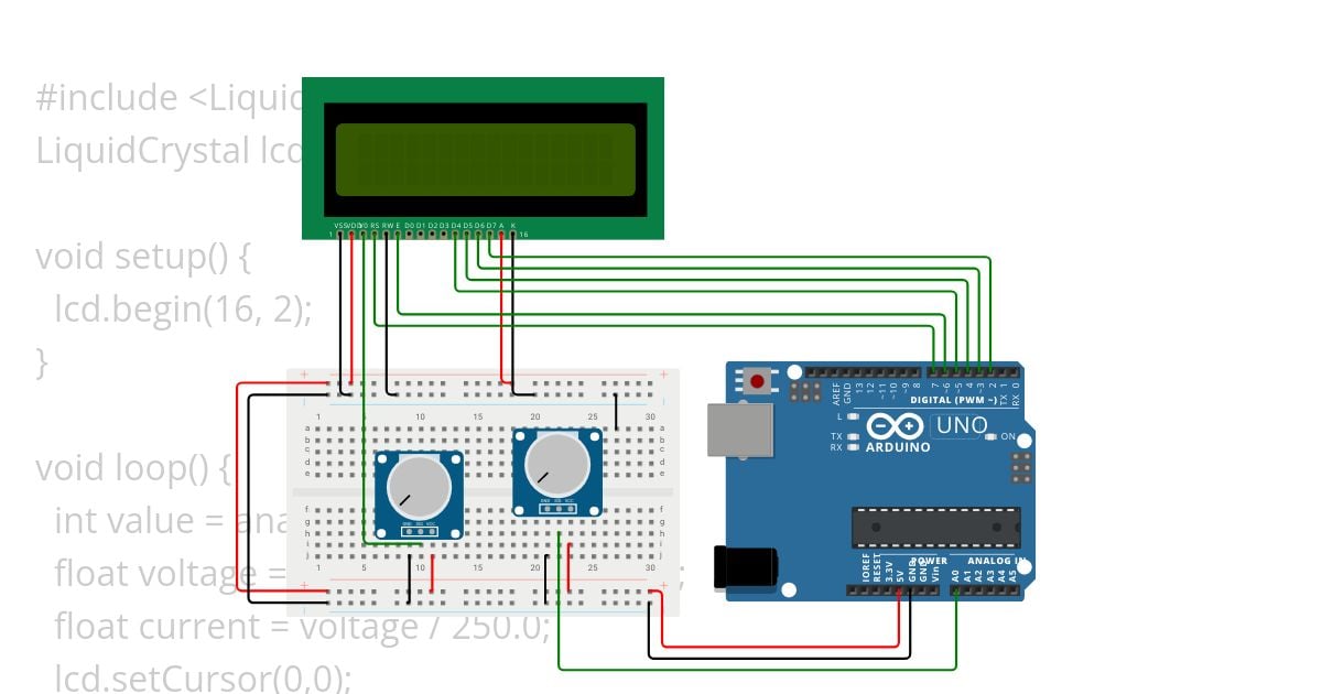 VMU_B4_BT1_Xác định giá trị dòng điện (0~20mA) simulation