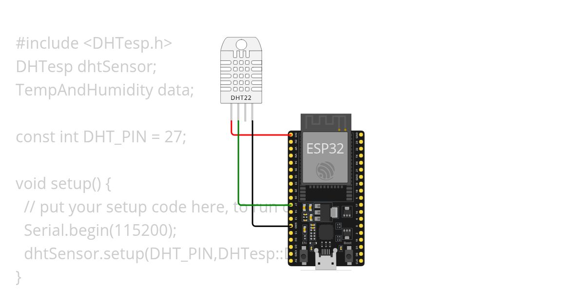 DHT sensor simulation