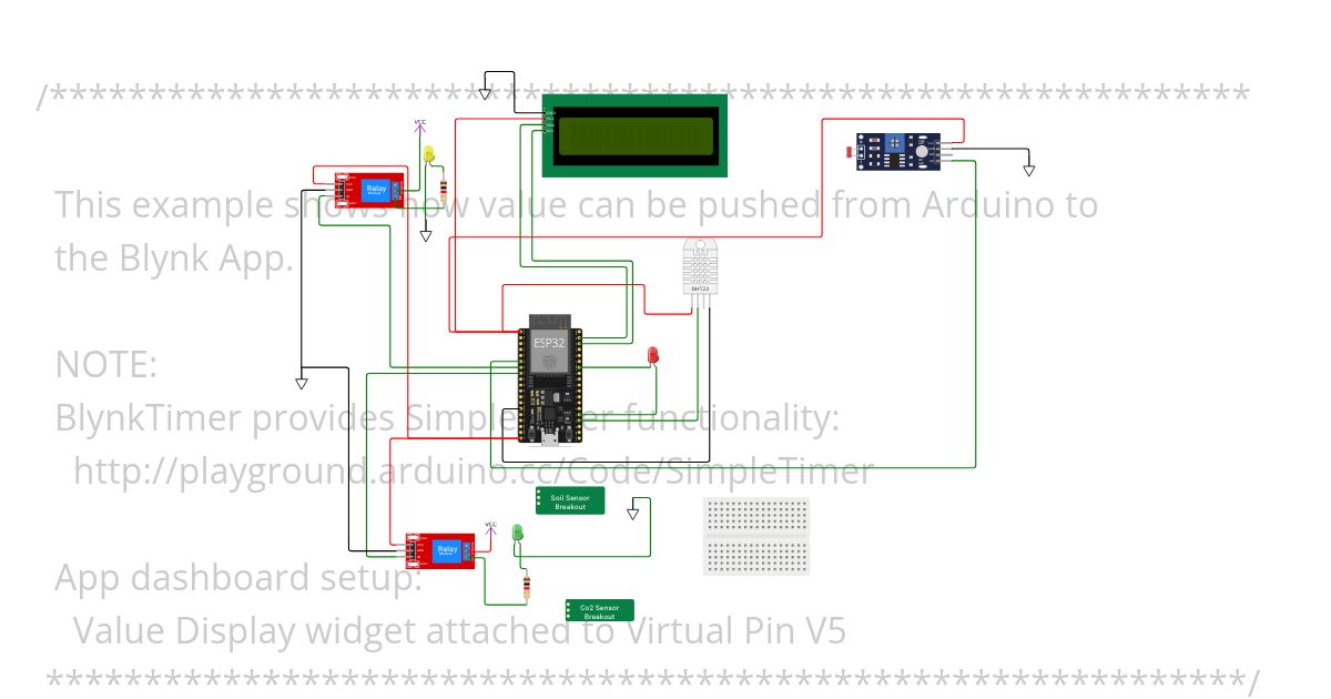 Project 1 - Blynk Connectivity Test Copy 1 simulation