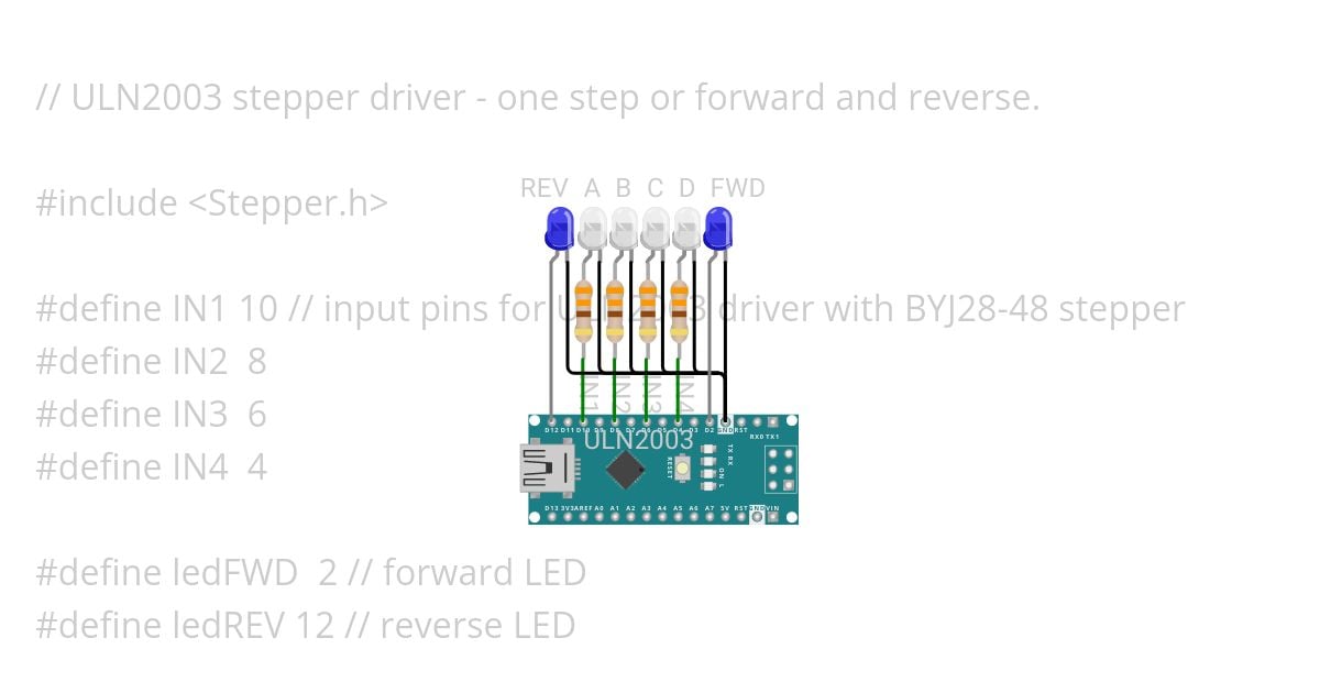 ULN2003stepper simulation