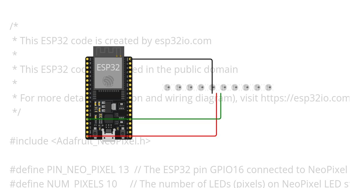 WS2812b_esp32io simulation