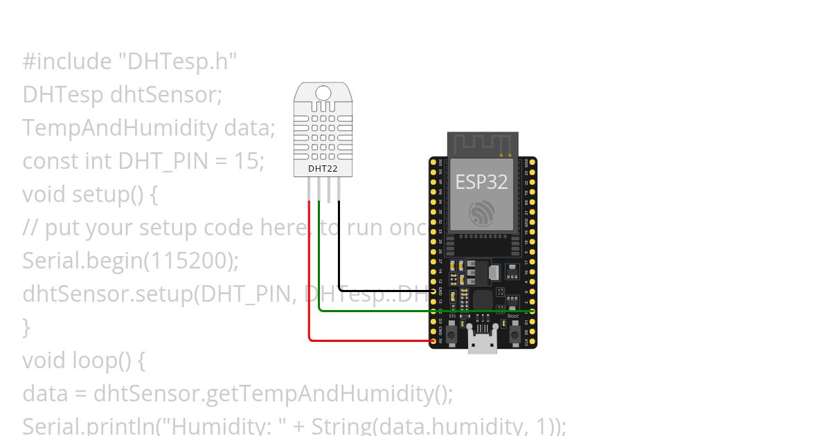 DHT sensor simulation