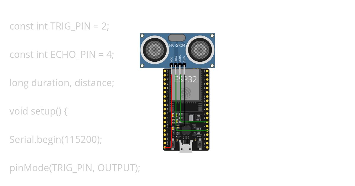 Ultrasonic sensor simulation