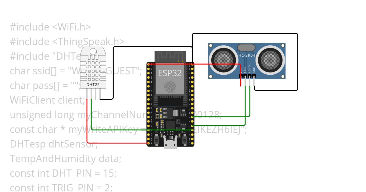 cloud thingspeak dht simulation