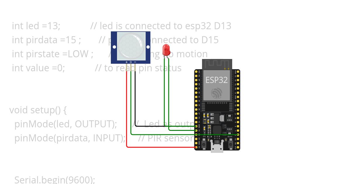 PIR Sensor simulation