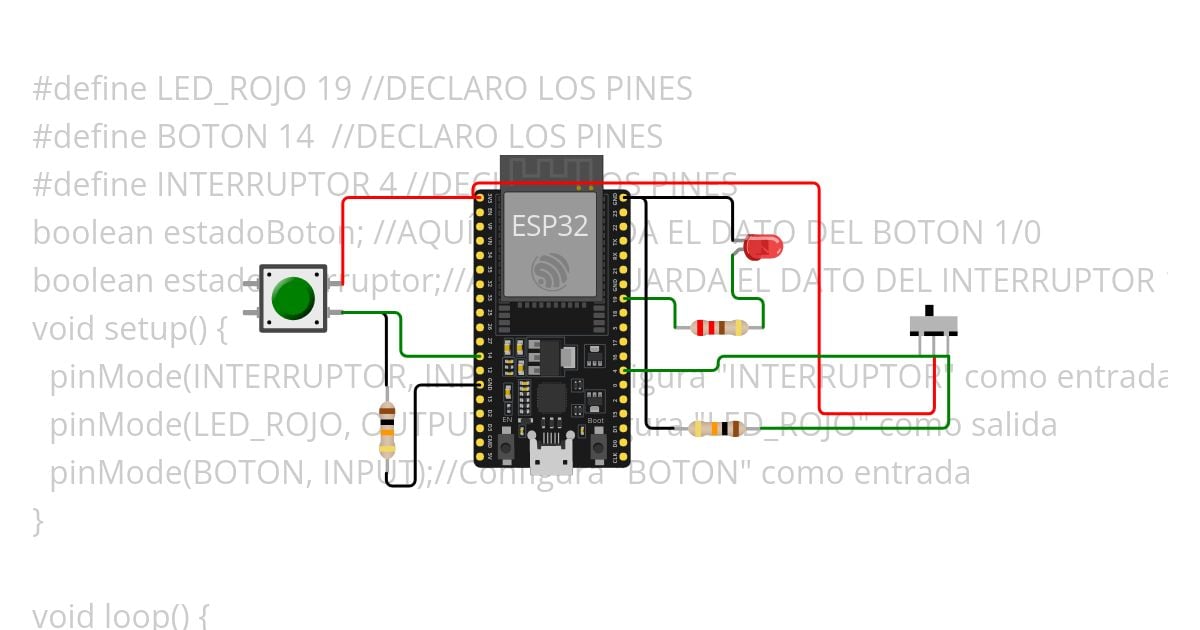 E4 - SWITCH DE CONTROL ON/OFF simulation