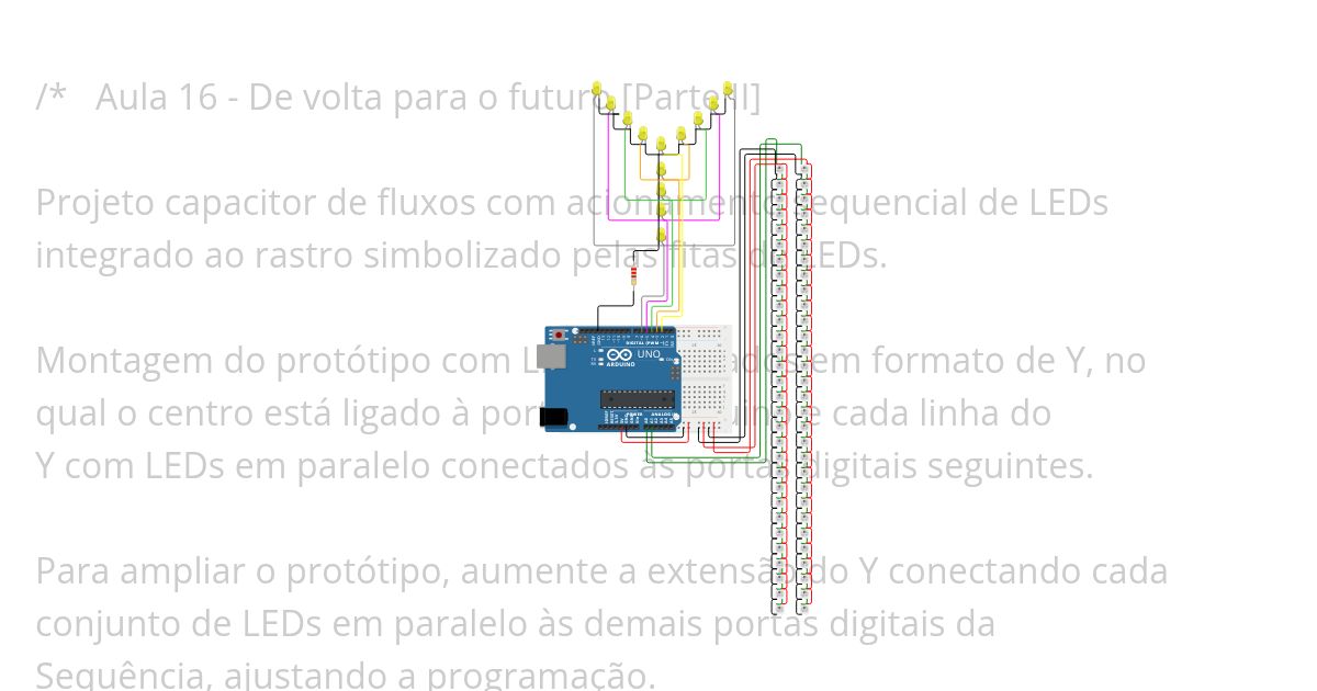 Completo De Volta para o Futuro (30 LEDs) simulation