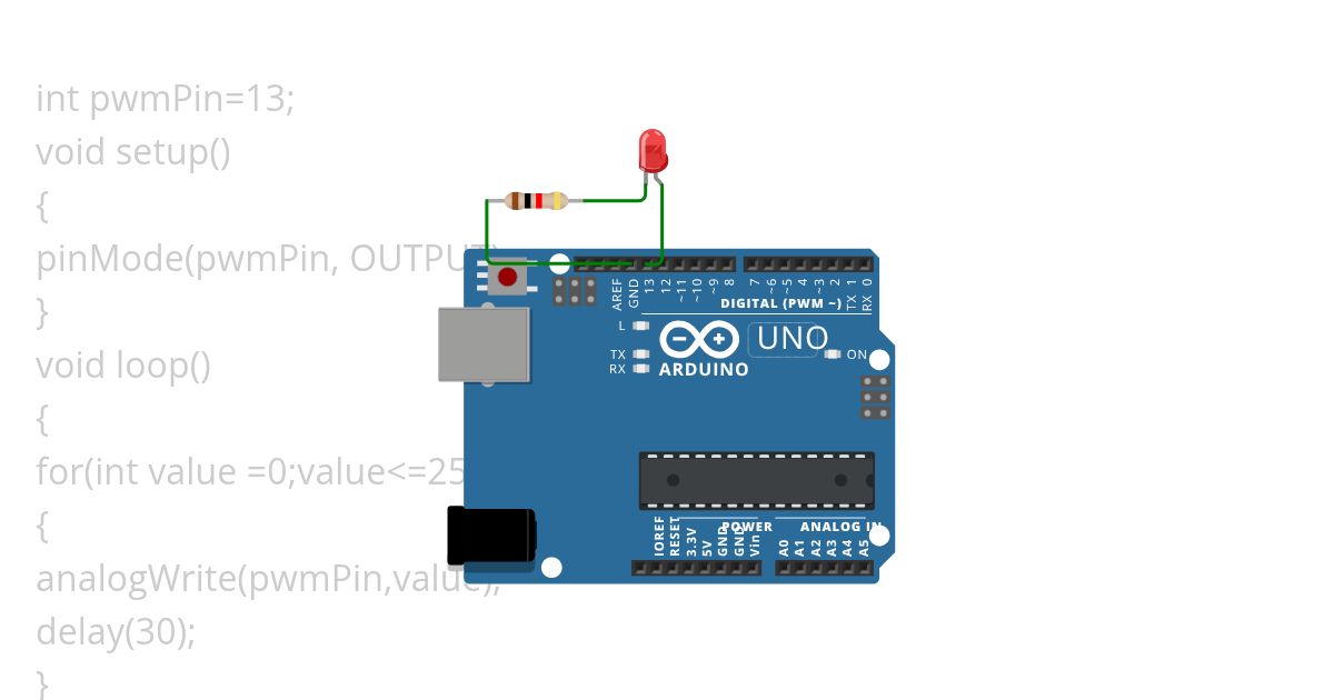  LED DIMMER USING PWM simulation