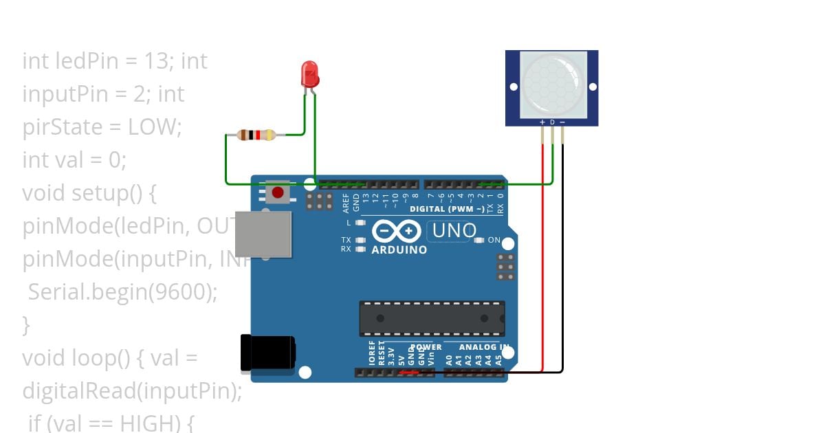 PROXIMITY SENSOR MOTION DETECTION simulation