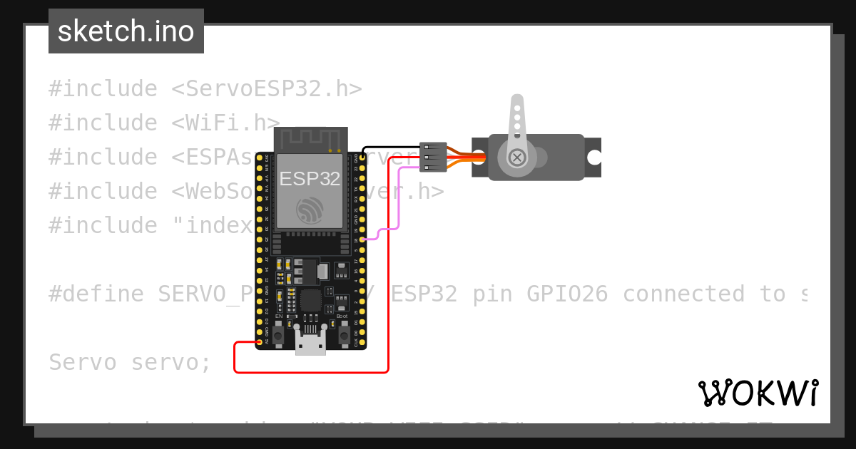 MOTOR WEB - Wokwi ESP32, STM32, Arduino Simulator image.