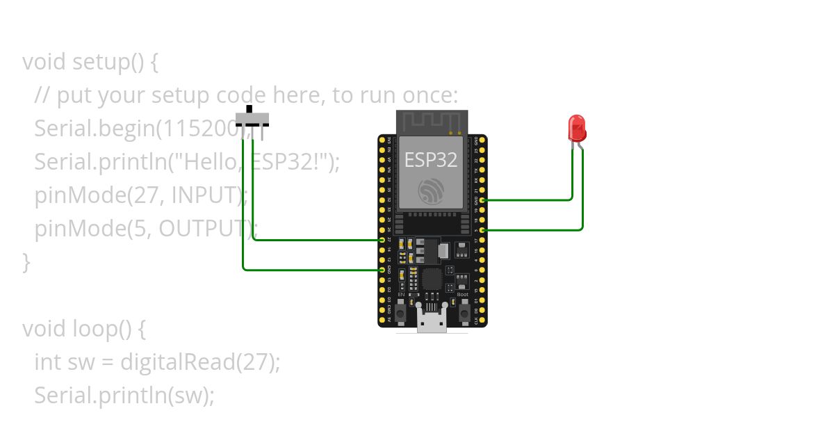 LED and Switch simulation