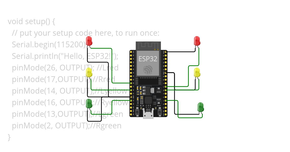 led traffic signal simulation
