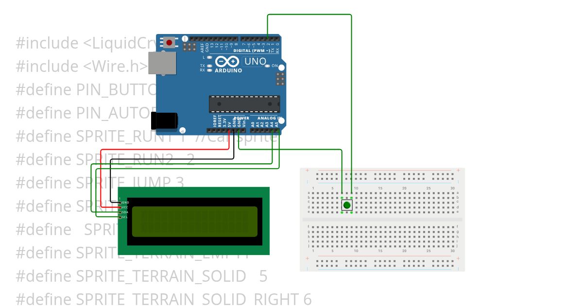 jumpmanGameI2C simulation