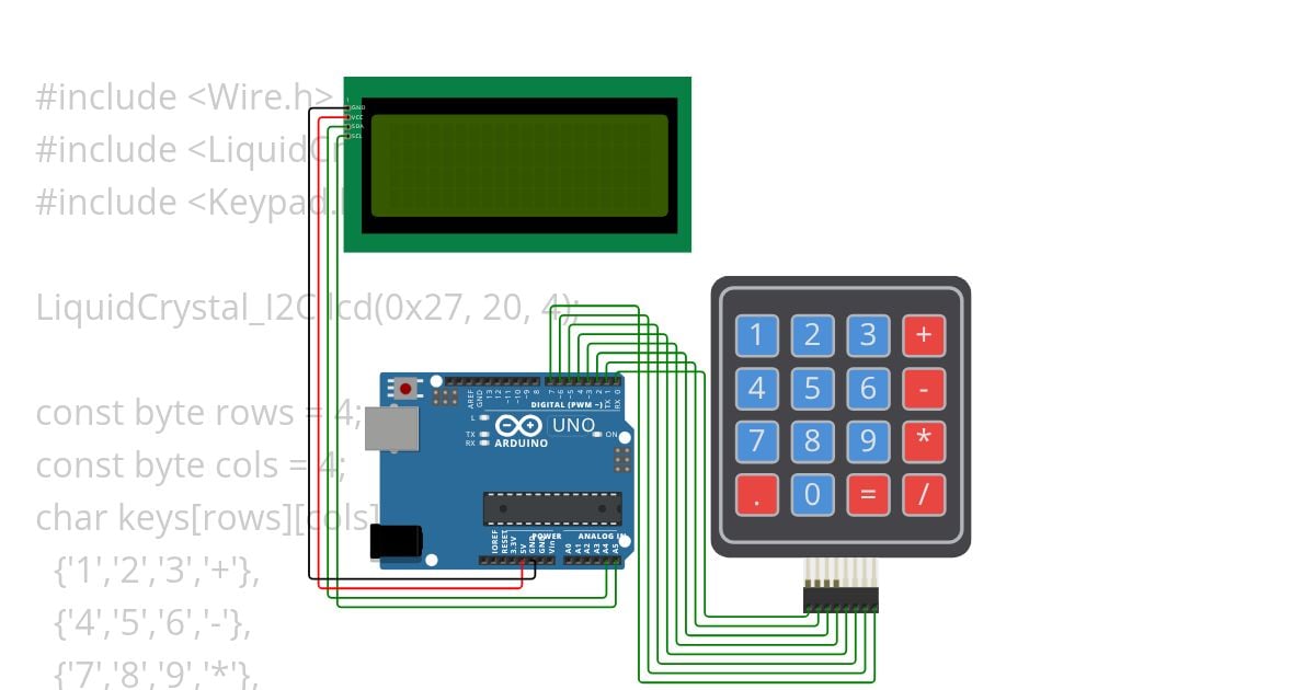 Arduino calculator simulation