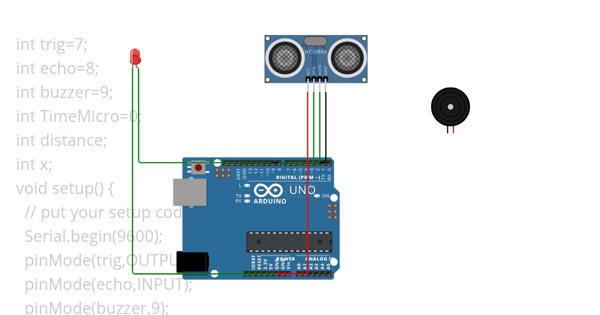 ULTRA Sonic sensor  simulation