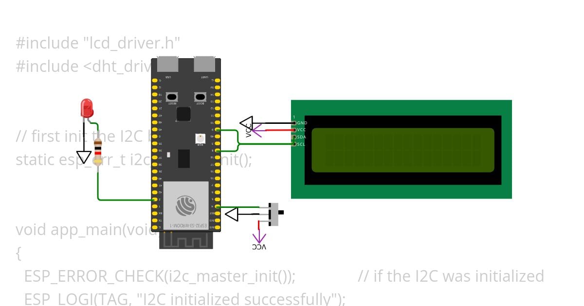 IDF_LCD_DHT simulation