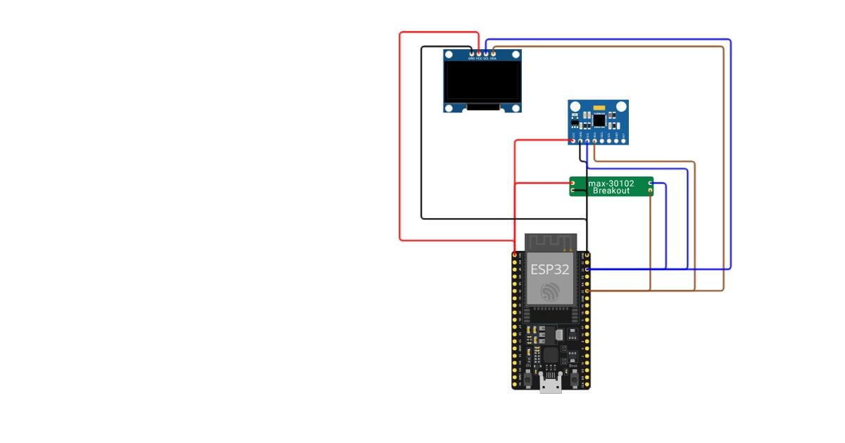 ESP32 || Max 30102 mpu6050 simulation