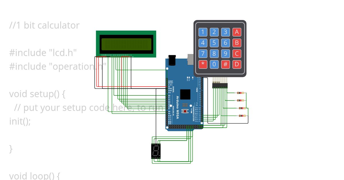 1 bit calculator simulation