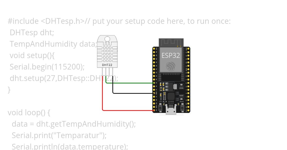 DHT sensor simulation