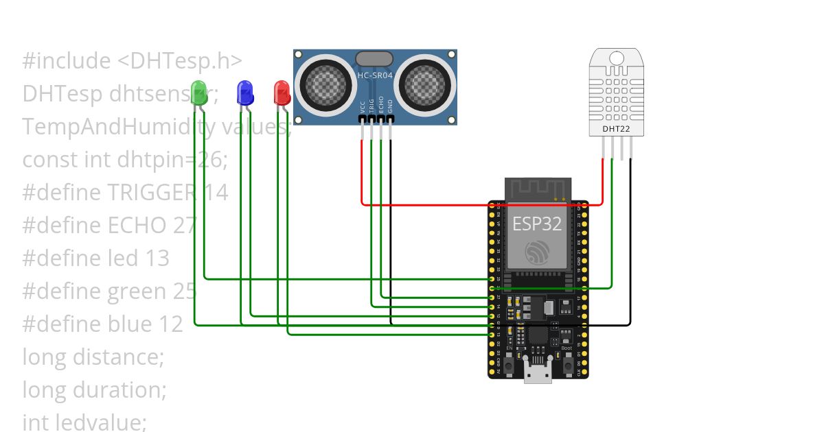 lighting task with temp,humand distance simulation