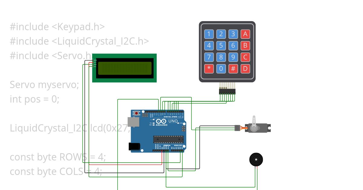 Door locking system simulation