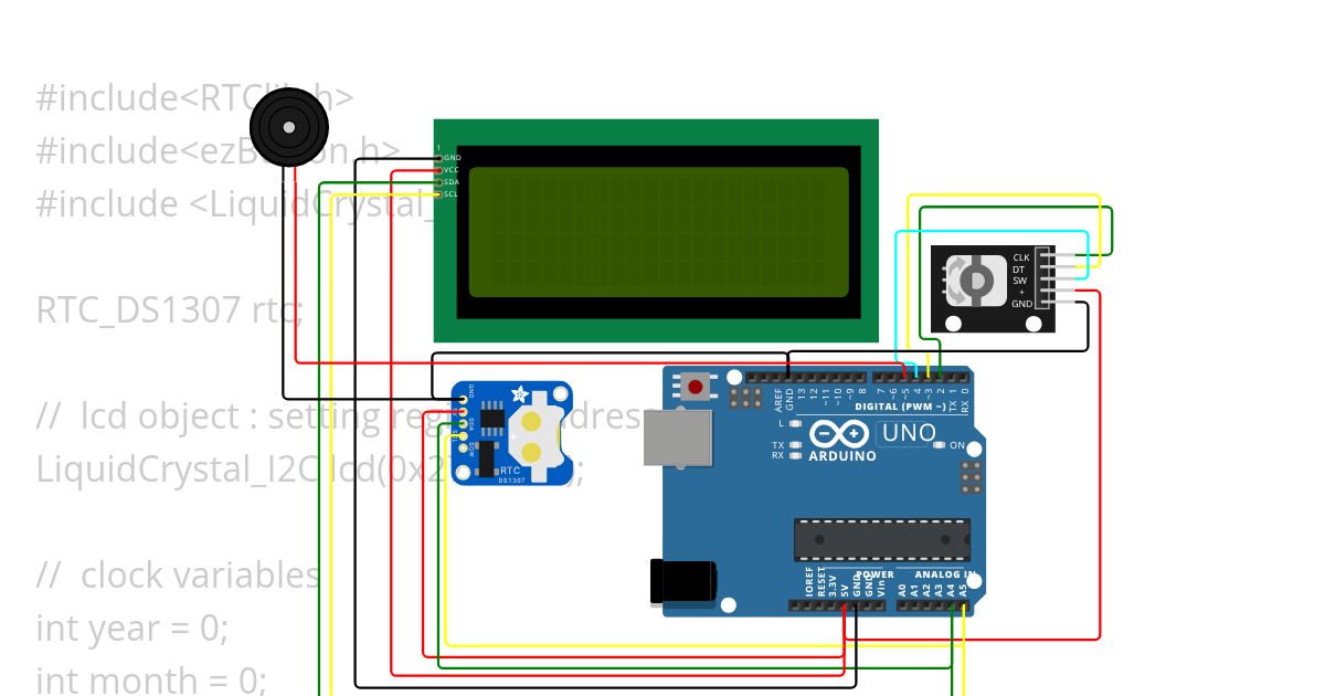 digital clock  simulation