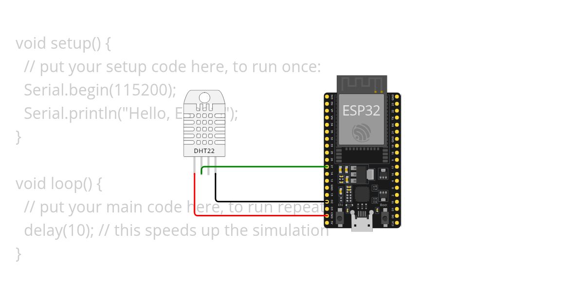 DHT sensor simulation